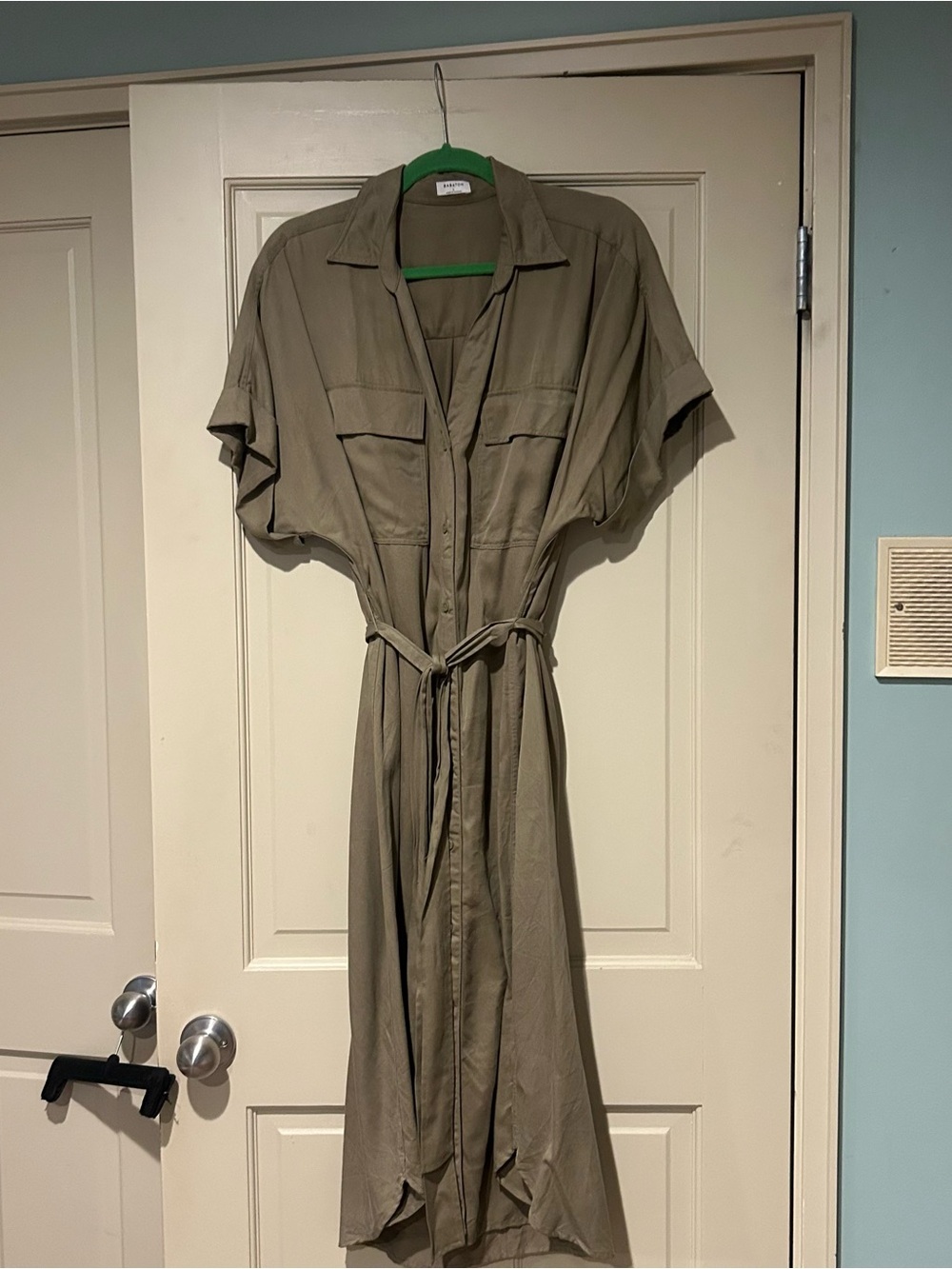 Aritzia Network Dress in Olive Green